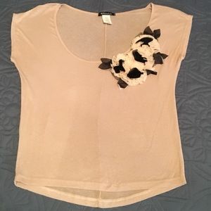 Sheer Floral Embellished Top